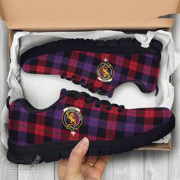 ScotsTee Shop Scottish Broun Modern Clan Crest Tartan Sneakers Tartan Casual Shoes