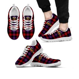 ScotsTee Shop Scottish Broun Modern Clan Crest Tartan Sneakers Tartan Casual Shoes