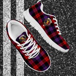 ScotsTee Shop Scottish Broun Modern Clan Crest Tartan Sneakers Tartan Casual Shoes