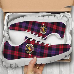 ScotsTee Shop Scottish Broun Modern Clan Crest Tartan Sneakers Tartan Casual Shoes