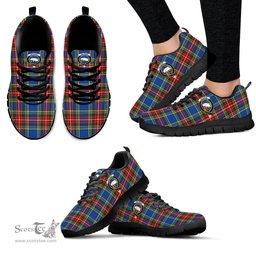 ScotsTee Shop Scottish Bethune Clan Crest Tartan Sneakers Tartan Casual Shoes
