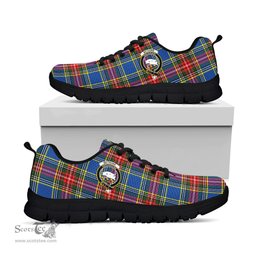 ScotsTee Shop Scottish Bethune Clan Crest Tartan Sneakers Tartan Casual Shoes