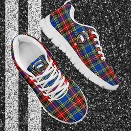 ScotsTee Shop Scottish Bethune Clan Crest Tartan Sneakers Tartan Casual Shoes