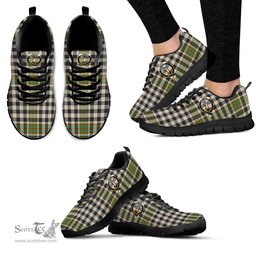 ScotsTee Shop Scottish Burns Check Clan Crest Tartan Sneakers Tartan Casual Shoes