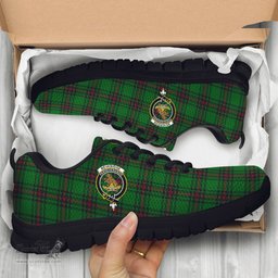 ScotsTee Shop Scottish Beveridge Clan Crest Tartan Sneakers Tartan Casual Shoes