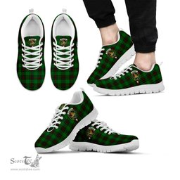 ScotsTee Shop Scottish Beveridge Clan Crest Tartan Sneakers Tartan Casual Shoes