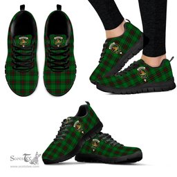 ScotsTee Shop Scottish Beveridge Clan Crest Tartan Sneakers Tartan Casual Shoes