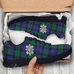 ScotsTee Shop Scottish Black Watch Modern Clan Crest Tartan Sneakers Tartan Casual Shoes