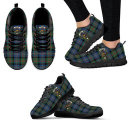ScotsTee Shop Scottish Cameron of Erracht Ancient Clan Crest Tartan Sneakers Tartan Casual Shoes