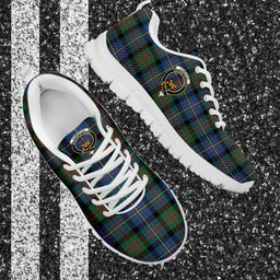 ScotsTee Shop Scottish Cameron of Erracht Ancient Clan Crest Tartan Sneakers Tartan Casual Shoes