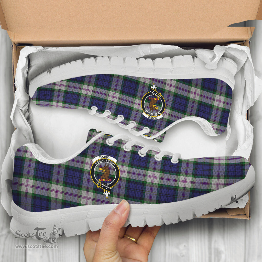 ScotsTee Shop Scottish Baird Dress Clan Crest Tartan Sneakers Tartan Casual Shoes
