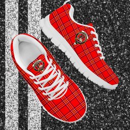 ScotsTee Shop Scottish Burnett Modern Clan Crest Tartan Sneakers Tartan Casual Shoes