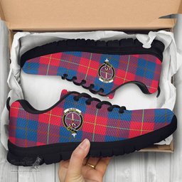 ScotsTee Shop Scottish Blane Clan Crest Tartan Sneakers Tartan Casual Shoes