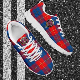 ScotsTee Shop Scottish Blane Clan Crest Tartan Sneakers Tartan Casual Shoes