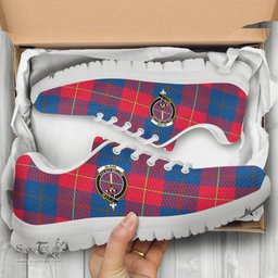 ScotsTee Shop Scottish Blane Clan Crest Tartan Sneakers Tartan Casual Shoes