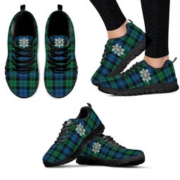 ScotsTee Shop Scottish Black Watch Ancient Clan Crest Tartan Sneakers Tartan Casual Shoes