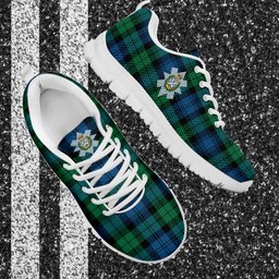ScotsTee Shop Scottish Black Watch Ancient Clan Crest Tartan Sneakers Tartan Casual Shoes