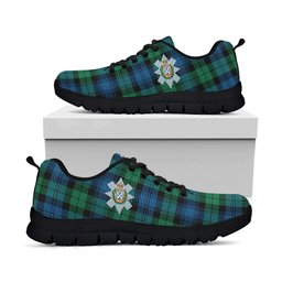 ScotsTee Shop Scottish Black Watch Ancient Clan Crest Tartan Sneakers Tartan Casual Shoes