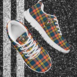 ScotsTee Shop Scottish Buchanan Ancient Clan Crest Tartan Sneakers Tartan Casual Shoes