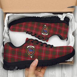 ScotsTee Shop Scottish Bruce Clan Crest Tartan Sneakers Tartan Casual Shoes