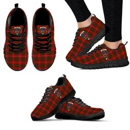 ScotsTee Shop Scottish Bruce Clan Crest Tartan Sneakers Tartan Casual Shoes
