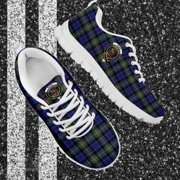ScotsTee Shop Scottish Baird Modern Clan Crest Tartan Sneakers Tartan Casual Shoes