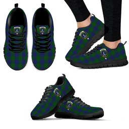 ScotsTee Shop Scottish Barclay Clan Crest Tartan Sneakers Tartan Casual Shoes