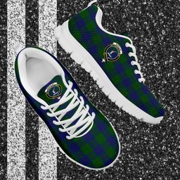 ScotsTee Shop Scottish Barclay Clan Crest Tartan Sneakers Tartan Casual Shoes