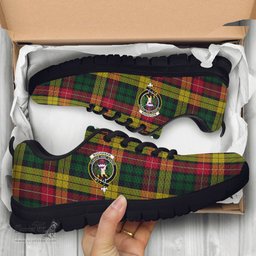 ScotsTee Shop Scottish Buchanan Clan Crest Tartan Sneakers Tartan Casual Shoes