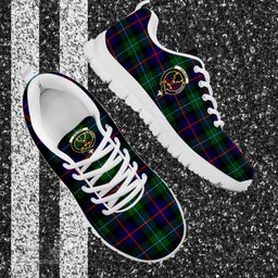 ScotsTee Shop Scottish Calder Modern Clan Crest Tartan Sneakers Tartan Casual Shoes