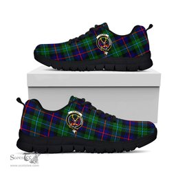 ScotsTee Shop Scottish Calder Modern Clan Crest Tartan Sneakers Tartan Casual Shoes