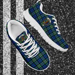 ScotsTee Shop Scottish Baird Ancient Clan Crest Tartan Sneakers Tartan Casual Shoes