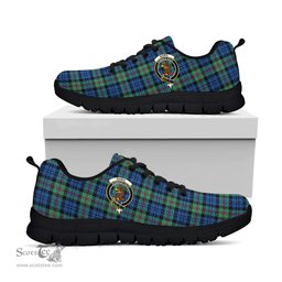 ScotsTee Shop Scottish Baird Ancient Clan Crest Tartan Sneakers Tartan Casual Shoes