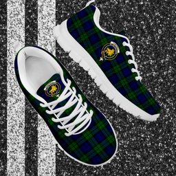 ScotsTee Shop Scottish Campbell Modern Clan Crest Tartan Sneakers Tartan Casual Shoes