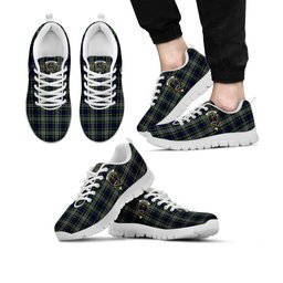 ScotsTee Shop Scottish Davidson of Tulloch Dress Clan Crest Tartan Sneakers Tartan Casual Shoes