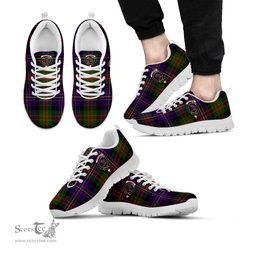 ScotsTee Shop Scottish Chalmers Modern Clan Crest Tartan Sneakers Tartan Casual Shoes