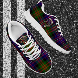 ScotsTee Shop Scottish Chalmers Modern Clan Crest Tartan Sneakers Tartan Casual Shoes