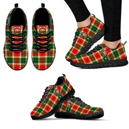 ScotsTee Shop Scottish Gibson Clan Crest Tartan Sneakers Tartan Casual Shoes