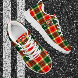 ScotsTee Shop Scottish Gibson Clan Crest Tartan Sneakers Tartan Casual Shoes
