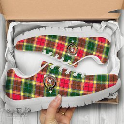 ScotsTee Shop Scottish Gibson Clan Crest Tartan Sneakers Tartan Casual Shoes