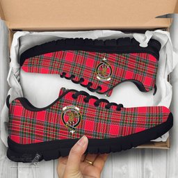 ScotsTee Shop Scottish Binning Clan Crest Tartan Sneakers Tartan Casual Shoes