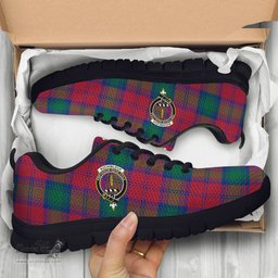 ScotsTee Shop Scottish Auchinleck Clan Crest Tartan Sneakers Tartan Casual Shoes