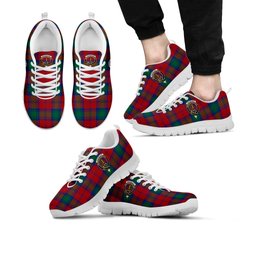 ScotsTee Shop Scottish Auchinleck Clan Crest Tartan Sneakers Tartan Casual Shoes