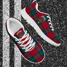 ScotsTee Shop Scottish Auchinleck Clan Crest Tartan Sneakers Tartan Casual Shoes