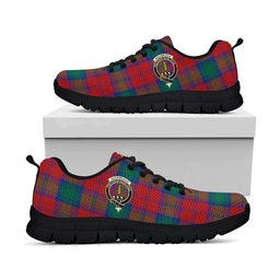 ScotsTee Shop Scottish Auchinleck Clan Crest Tartan Sneakers Tartan Casual Shoes