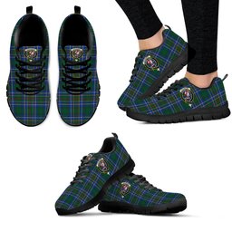 ScotsTee Shop Scottish Cockburn Ancient Clan Crest Tartan Sneakers Tartan Casual Shoes