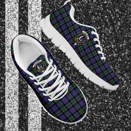 ScotsTee Shop Scottish Fletcher Modern Clan Crest Tartan Sneakers Tartan Casual Shoes