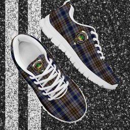 ScotsTee Shop Scottish Gayre Hunting Clan Crest Tartan Sneakers Tartan Casual Shoes