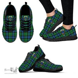 ScotsTee Shop Scottish Forsyth Ancient Clan Crest Tartan Sneakers Tartan Casual Shoes