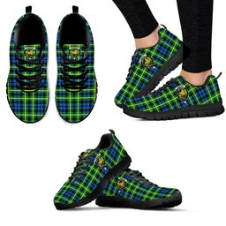 ScotsTee Shop Scottish Campbell of Breadalbane Ancient Clan Crest Tartan Sneakers Tartan Casual Shoes